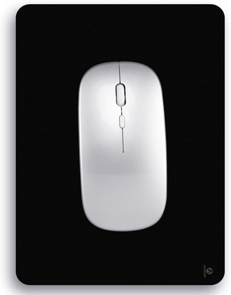 Mini Wireless Mouse - Mini Mouse Pad 6x8 Inch, Portable