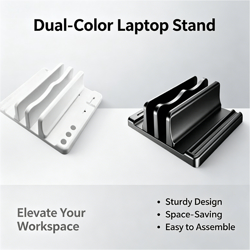 Laptop Accessories Organizer - Vertical Laptop Stand, Adjustable Notebook Holder
