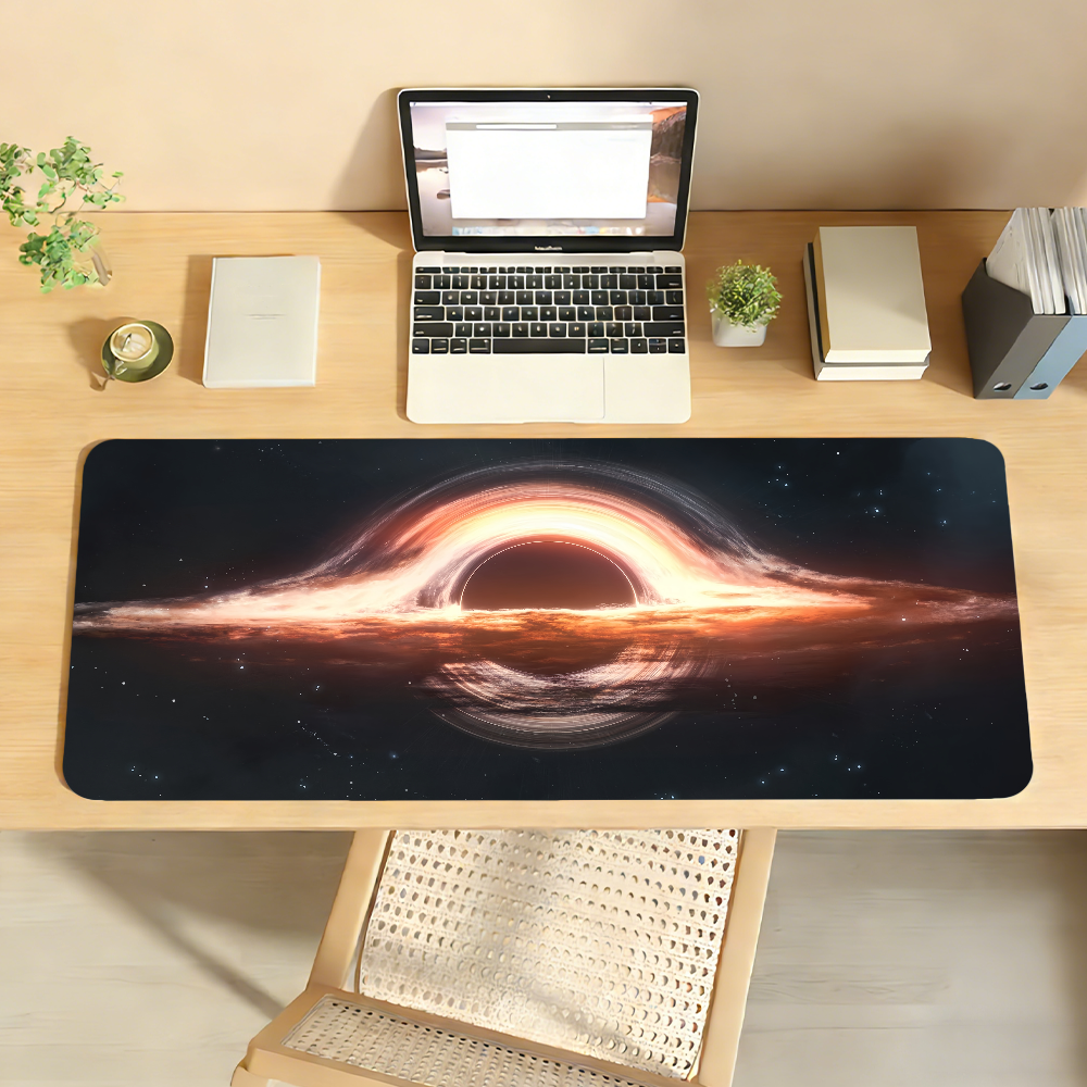 Laptop Accessories For Protection - Space Black Hole Mouse Pad Non-slip