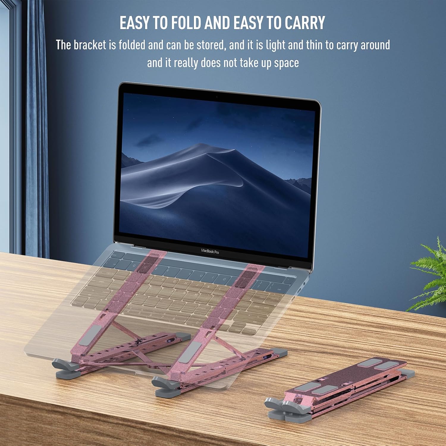 Laptop Accessories Organizer - Portable Laptop Stand Foldable, Ultra Slim