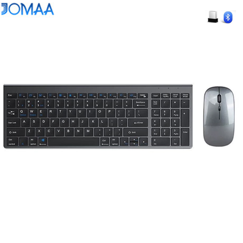 Laptop Accessories Combo - JOMAA Bluetooth&2.4G USB Keyboard and Mouse
