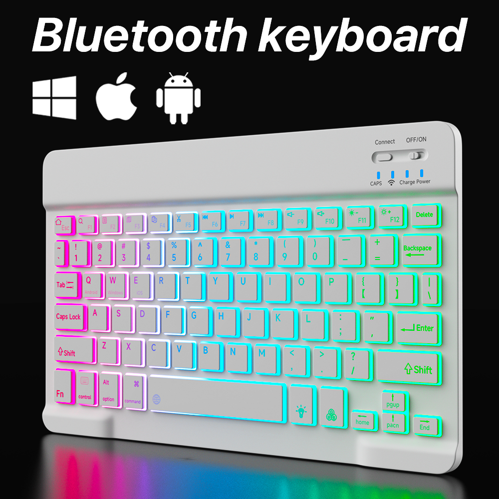Laptop Accessories Combo - Backlit Backlight Bluetooth Keyboard And Mouse