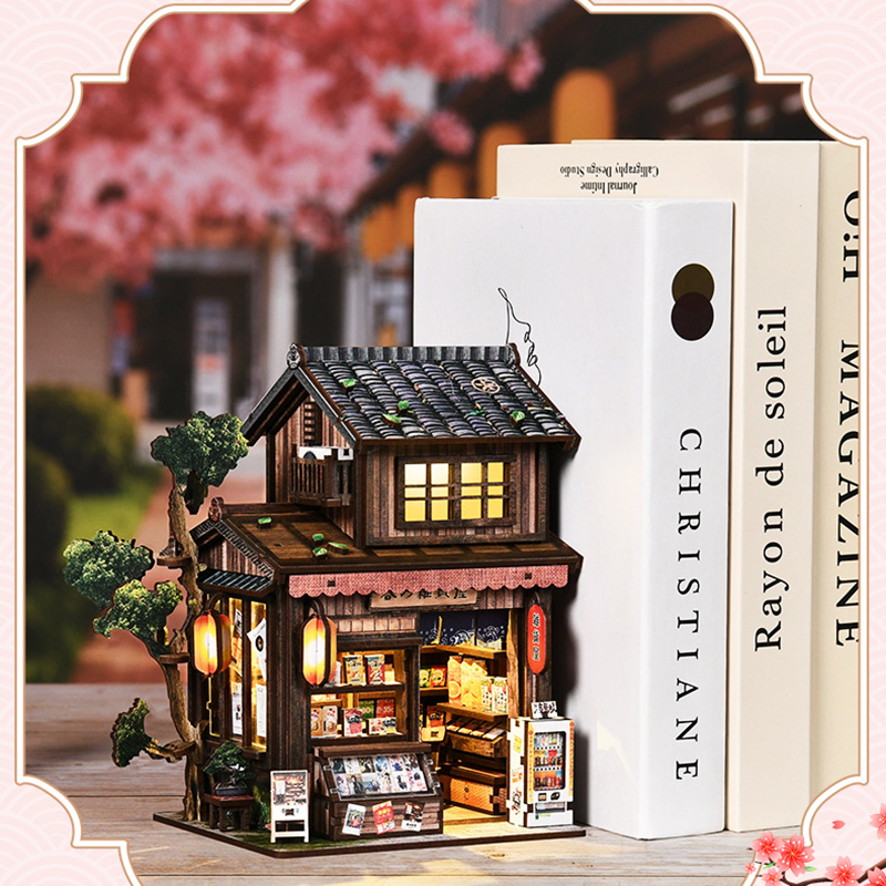 Laptop Accessories Light - Book Nook 3D Wooden Assembled Model