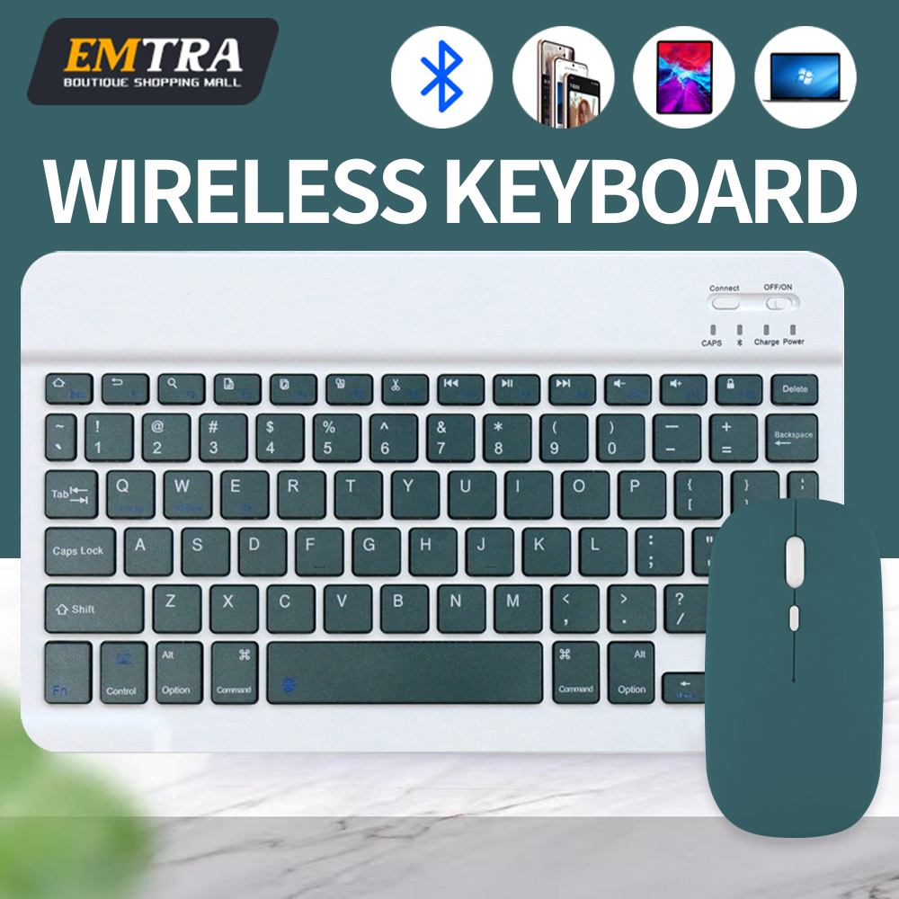 Laptop Accessories Combo - Bluetooth Wireless Keyboard Mouse for IOS