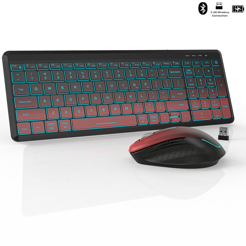 RGB Backlit Silent Wireless Ke - Laptop Accessories Combo avaliação e preço