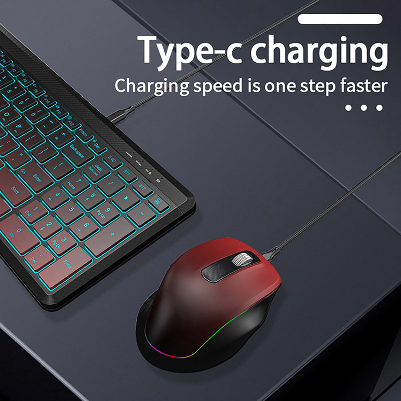 RGB Backlit Silent Wireless Ke - Laptop Accessories Combo avaliação e preço