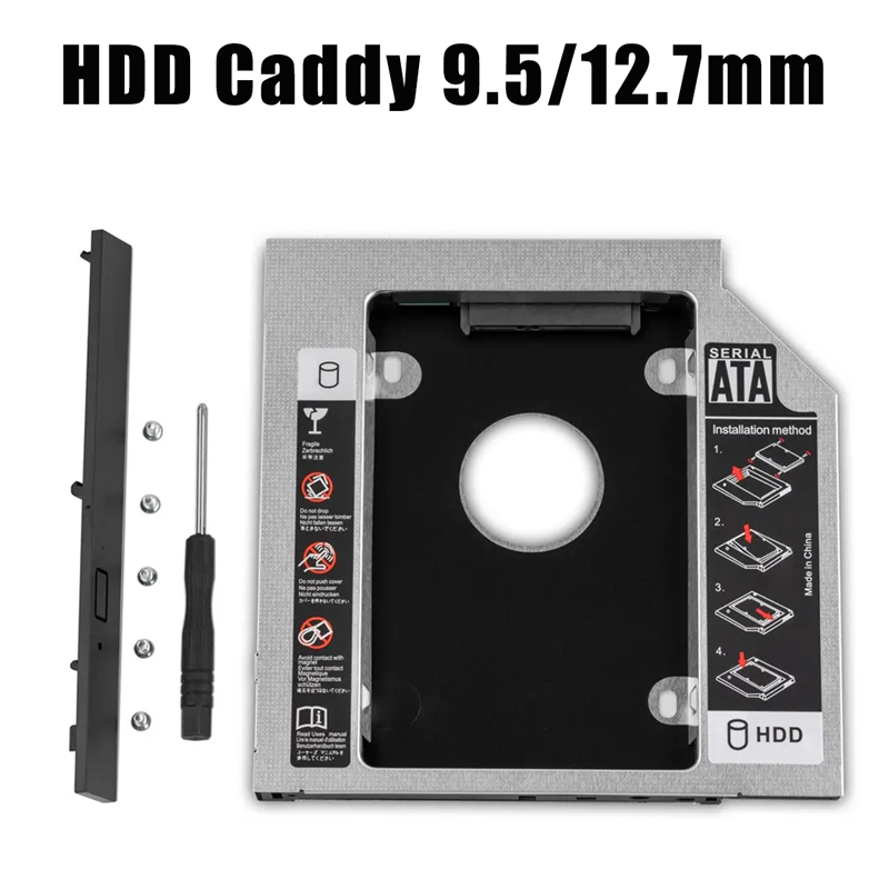 HDD SSD Caddy Adapter SATA 3.0 - Laptop Accessories Organizer avaliação e preço