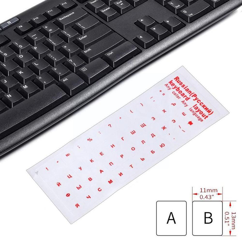 1PC Clear Russian Sticker Film - Laptop Accessories For Protection avaliação e preço