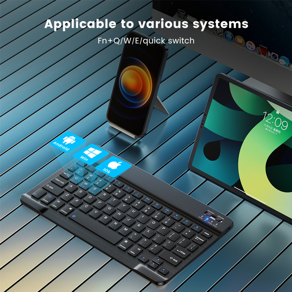 Bluetooth Wireless Keyboard Mo - Mini Wireless Mouse avaliação e preço
