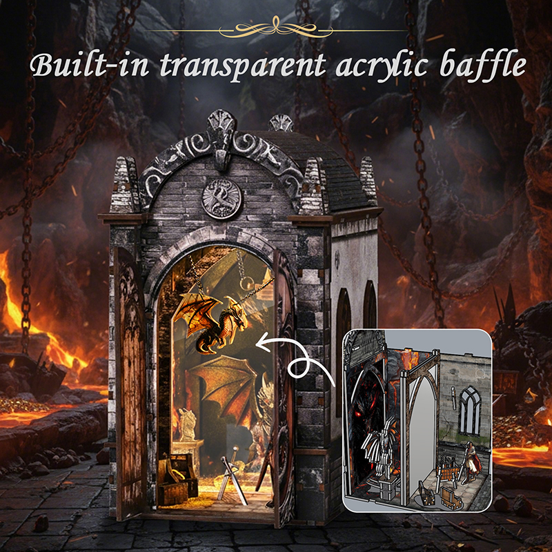 DIY Book Nook Kit Dragon Knigh - Laptop Accessories Light avaliação e preço