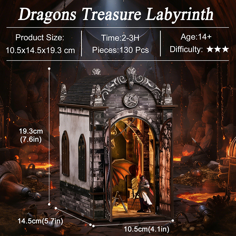 DIY Book Nook Kit Dragon Knigh - Laptop Accessories Light avaliação e preço