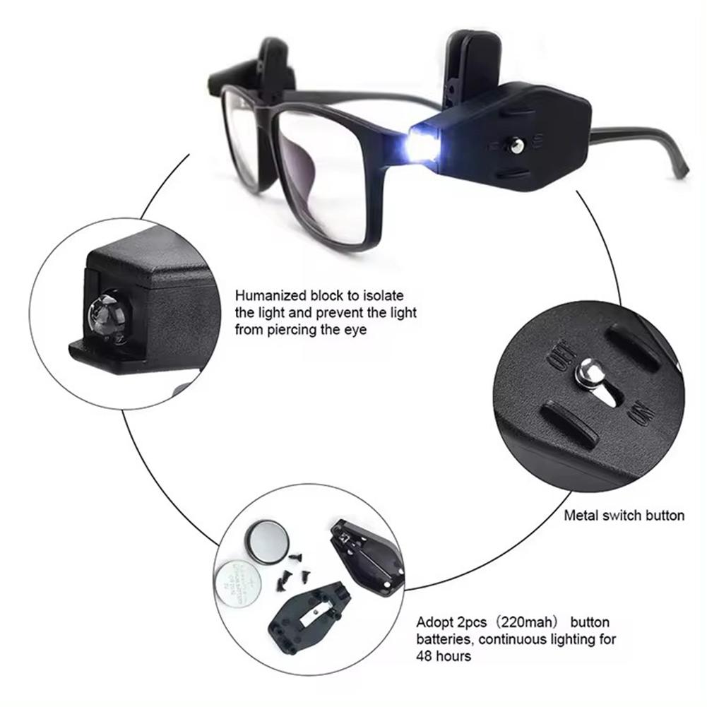 Mini LED Flashlight Glasses Re - Laptop Accessories Light avaliação e preço