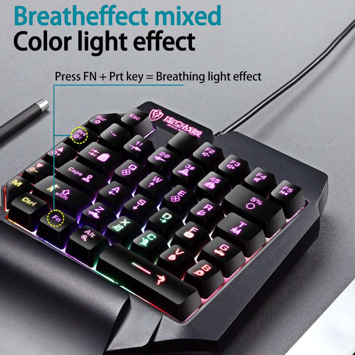 Keybcaps Gaming Mini One Hande - Xbox Laptop Accessories avaliação e preço