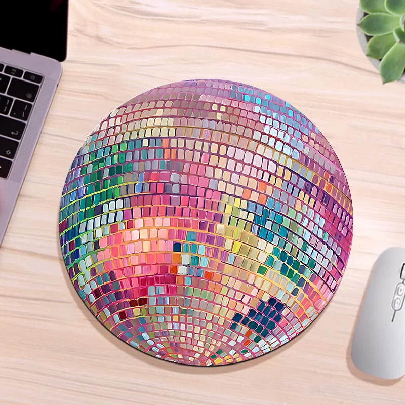 Rubber Round Pink Disco Ball M - Laptop Accessories For Protection avaliação e preço