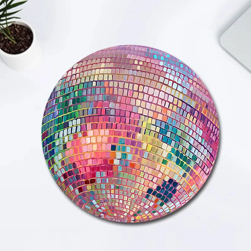 Rubber Round Pink Disco Ball M - Laptop Accessories For Protection avaliação e preço