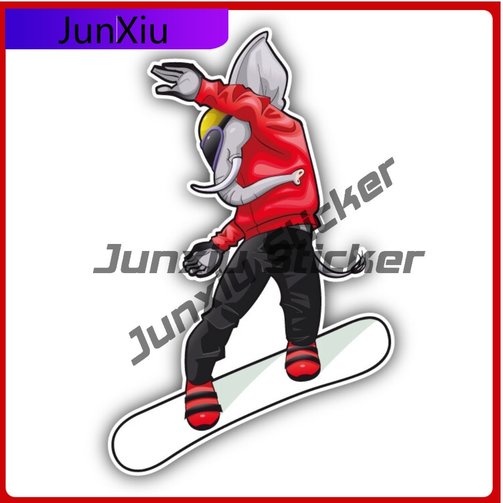 Elephant Snowboarder Car Eye C - Laptop Accessories You Must Have avaliação e preço