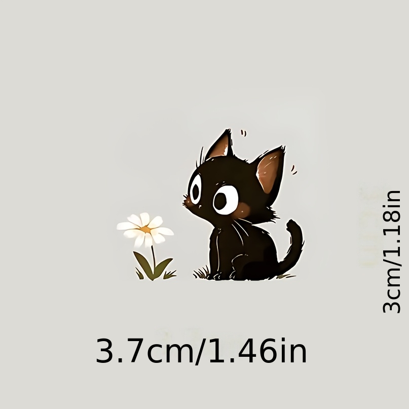 1PC Cute Black Cat Flower Stic - Laptop Accessories Light avaliação e preço