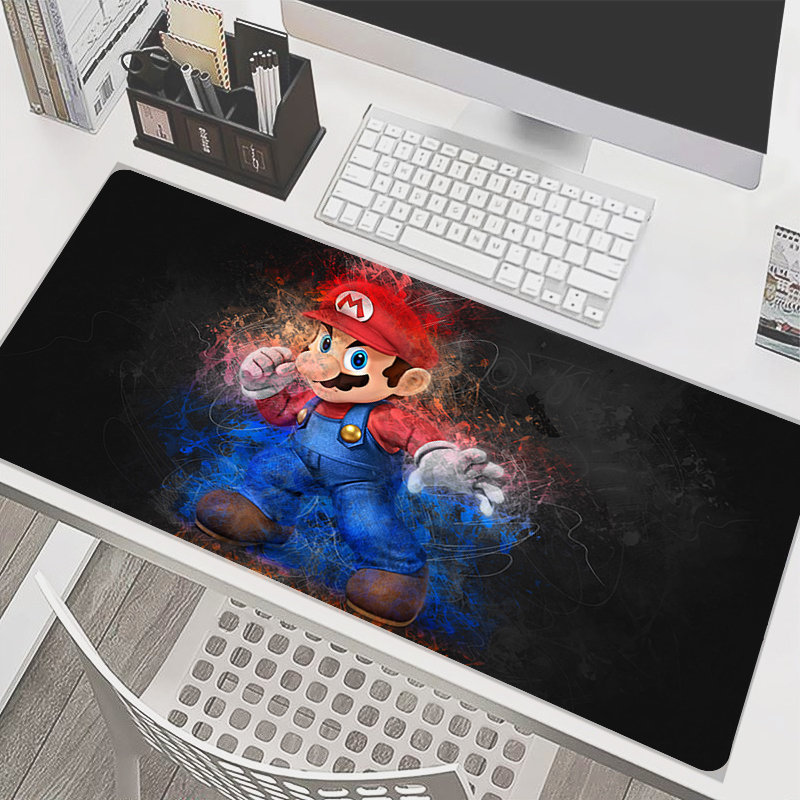 90x40cm Mouse Pad M-Mario Anim - Keyboard Laptop Accessories avaliação e preço