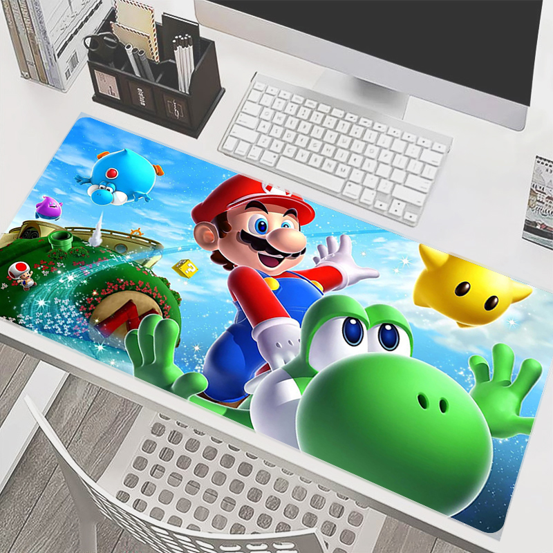 90x40cm Mouse Pad M-Mario Anim - Keyboard Laptop Accessories avaliação e preço