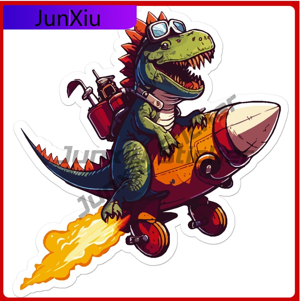 Dinosaur On Rocket Unique Must - Laptop Accessories You Must Have avaliação e preço