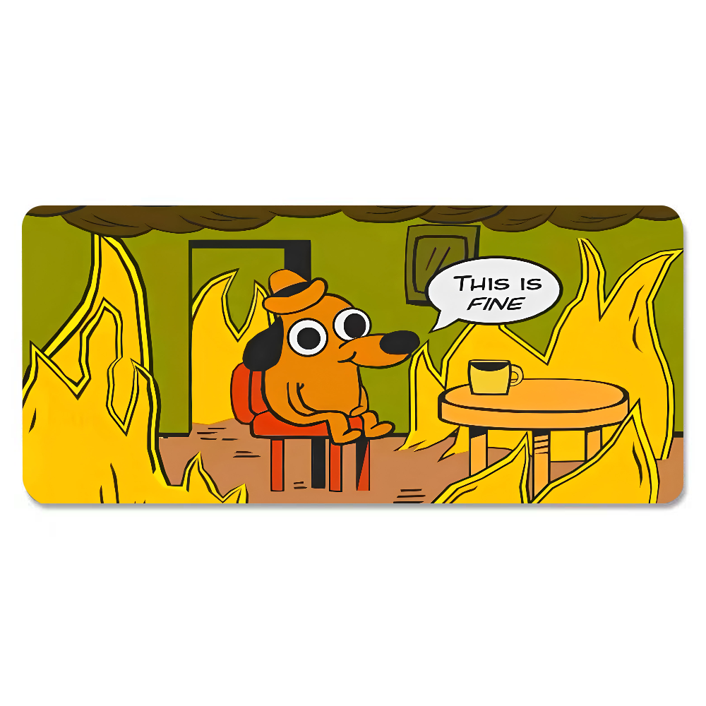 This Is Fine Dog Dachshund Mou - Laptop Extra Accessories avaliação e preço