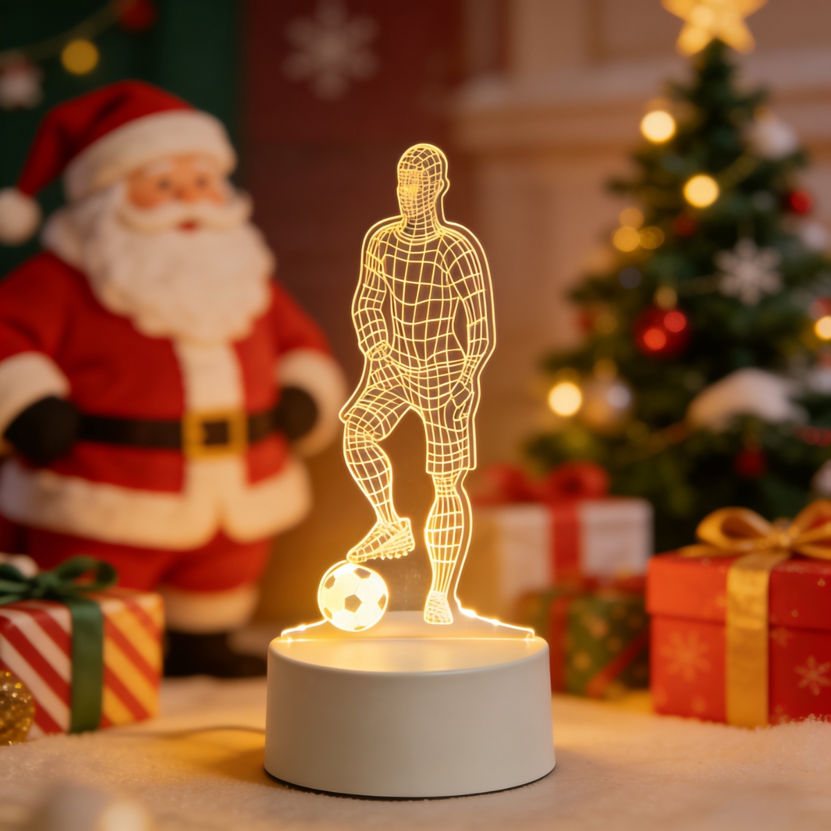 LED 3D Football Theme Table La - Laptop Accessories Light avaliação e preço