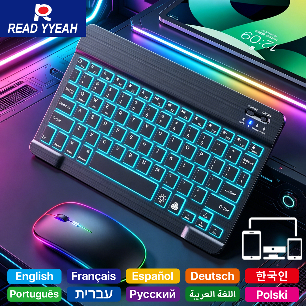 READ YYEAH RGB Backlit Bluetoo - Mini Wireless Mouse avaliação e preço