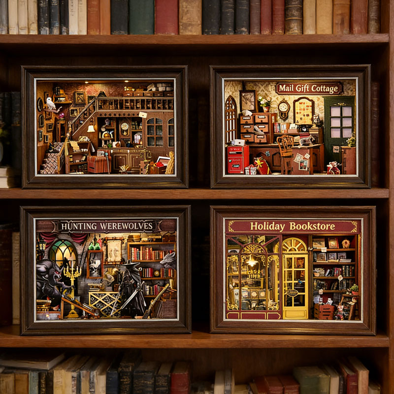 DIY 3D Wooden Book Nook Kit Mi - Laptop Accessories Light avaliação e preço