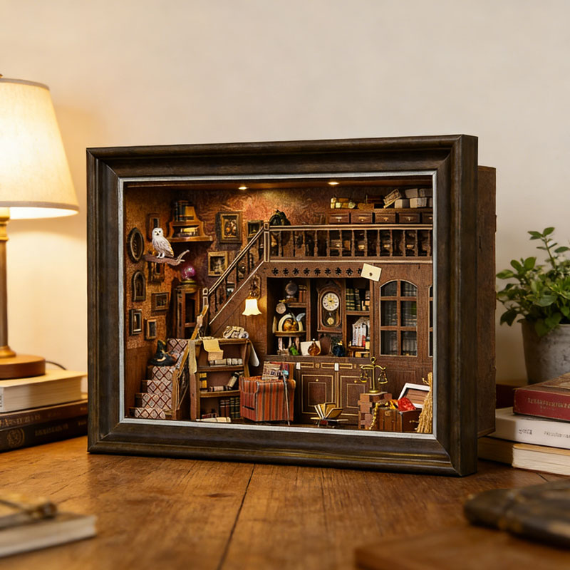 DIY 3D Wooden Book Nook Kit Mi - Laptop Accessories Light avaliação e preço