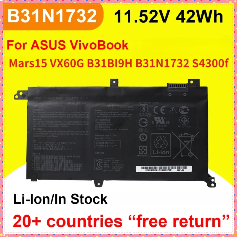 B31N1732 Battery For ASUSMars1 - Laptop Accessories For Asus Vivobook avaliação e preço