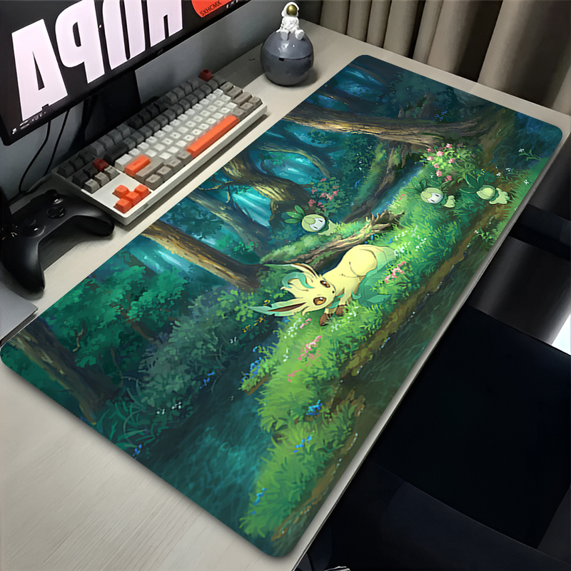 Mouse Pad Gamer P-pokemon Leaf - Keyboard Laptop Accessories avaliação e preço