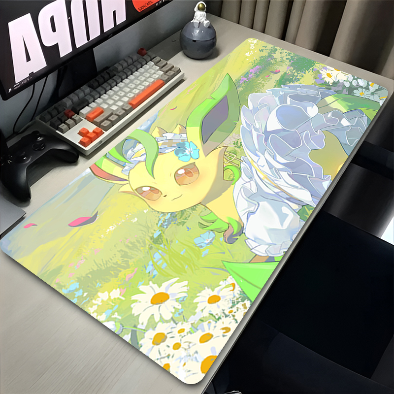 Mouse Pad Gamer P-pokemon Leaf - Keyboard Laptop Accessories avaliação e preço