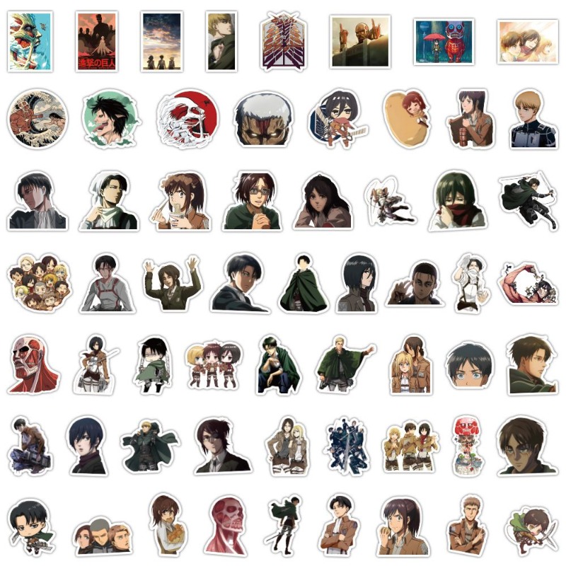 60Pcs Attack on Titan Anime St - Laptop Accessories Case avaliação e preço