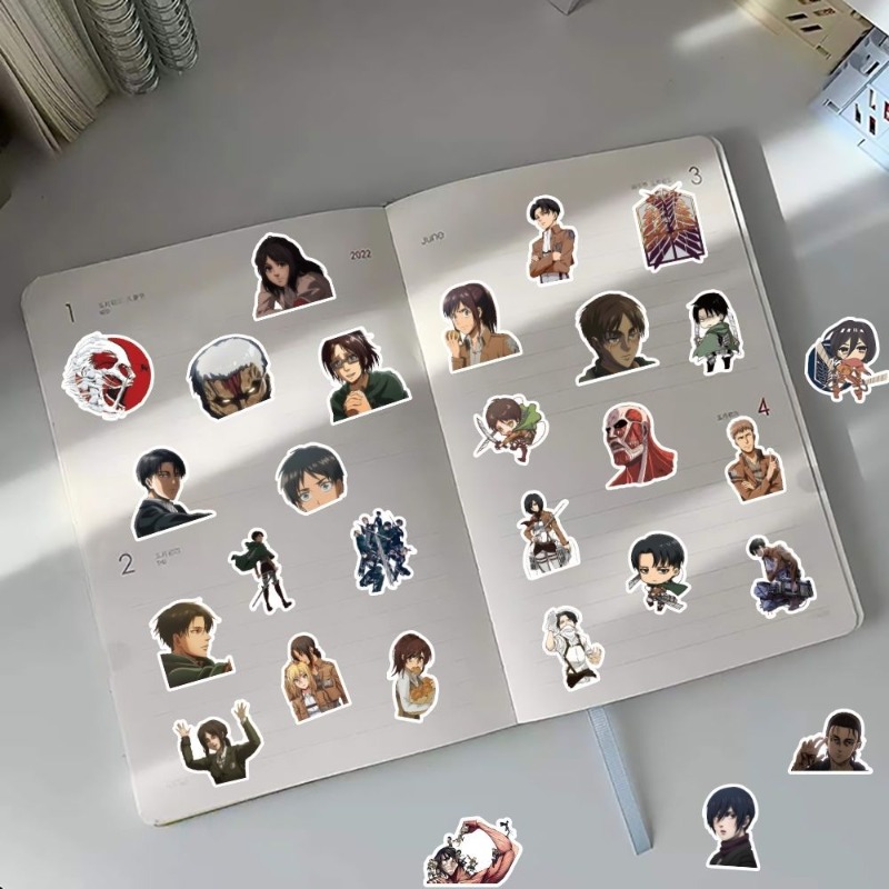 60Pcs Attack on Titan Anime St - Laptop Accessories Case avaliação e preço