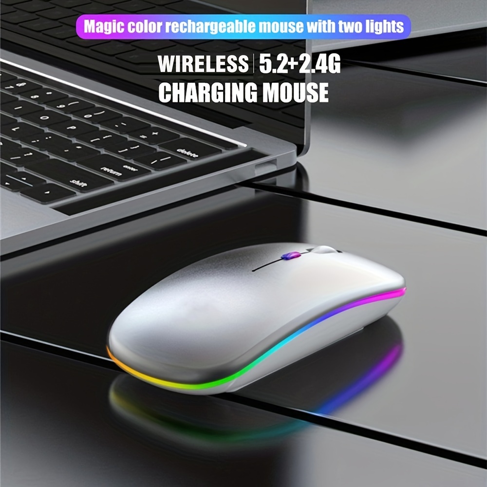 Wireless Mouse RGB Rechargeabl - Mini Wireless Mouse avaliação e preço