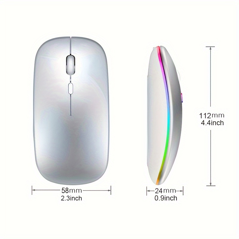 Wireless Mouse RGB Rechargeabl - Mini Wireless Mouse avaliação e preço