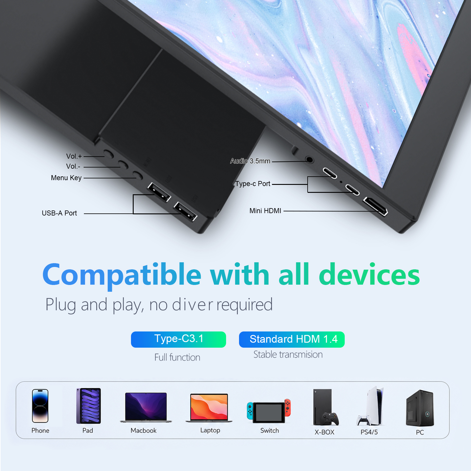 CHUIFAV 2560*1600 15.6-inch 2. - Xbox Laptop Accessories avaliação e preço