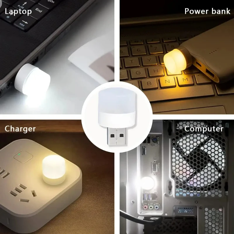 Mini USB Night Light Warm Whit - Laptop Accessories Light avaliação e preço