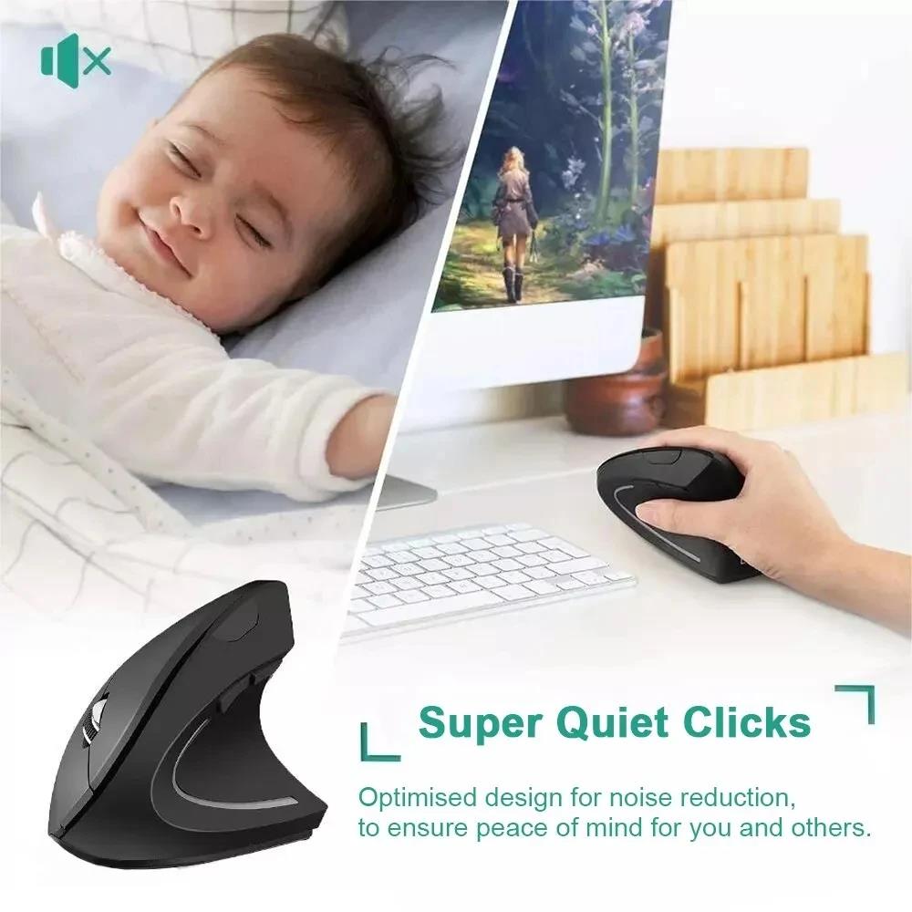 Ergonomic Vertical Mouse 2.4GH - Mini Wireless Mouse avaliação e preço