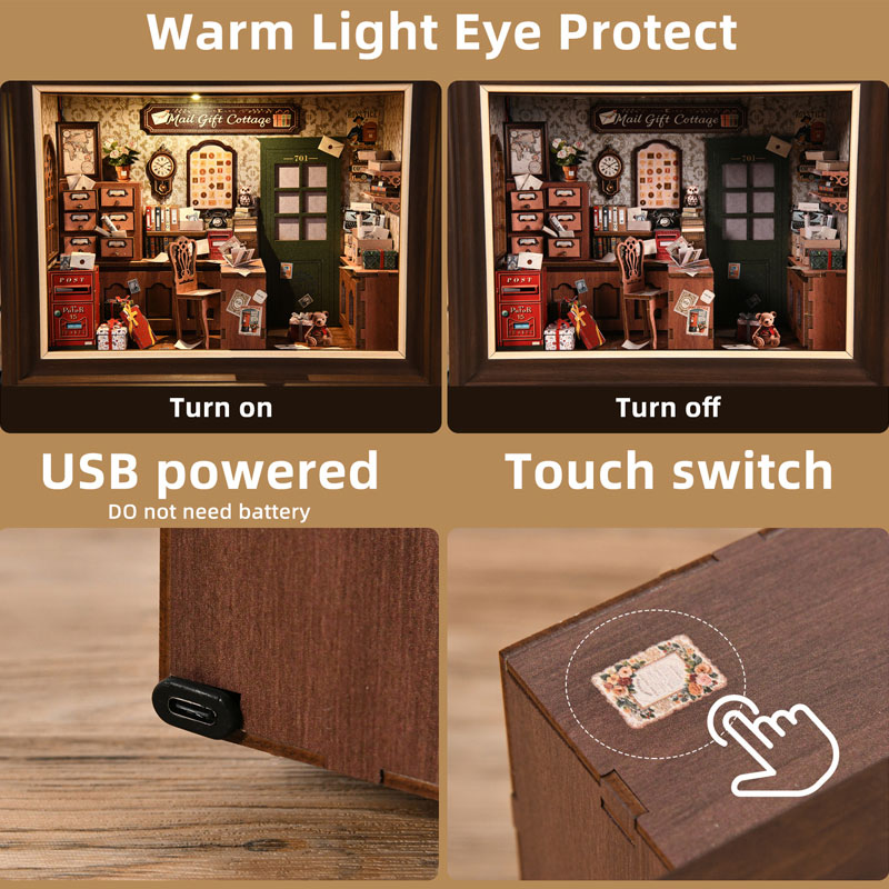 Retro Post Office Book Nook DI - Laptop Accessories Light avaliação e preço