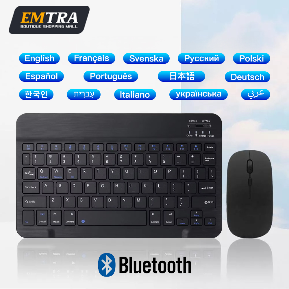 Bluetooth Wireless Keyboard Mo - Laptop Accessories Combo avaliação e preço