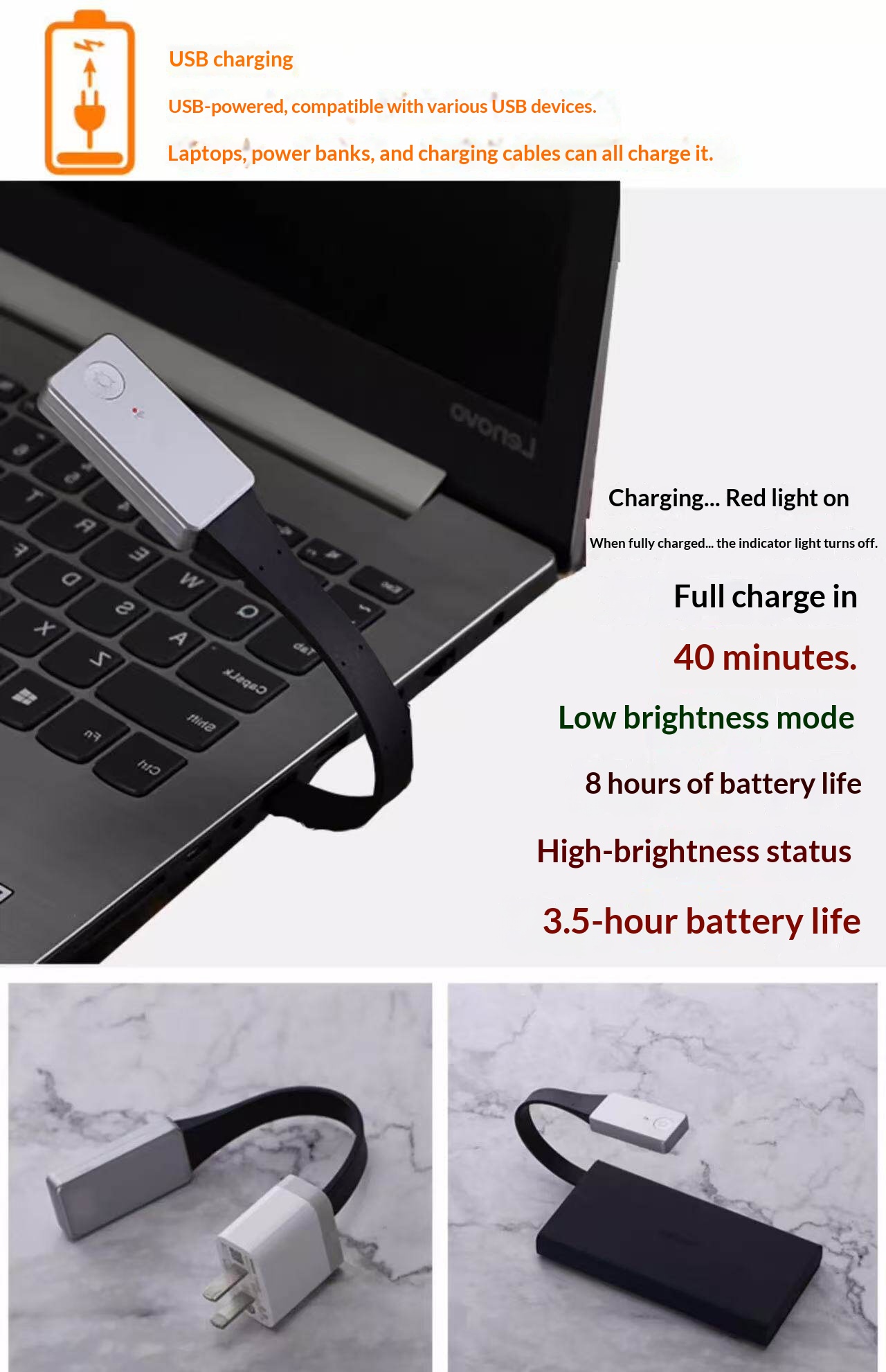 LED Reading Light for XTEINK X - Laptop Accessories Light avaliação e preço