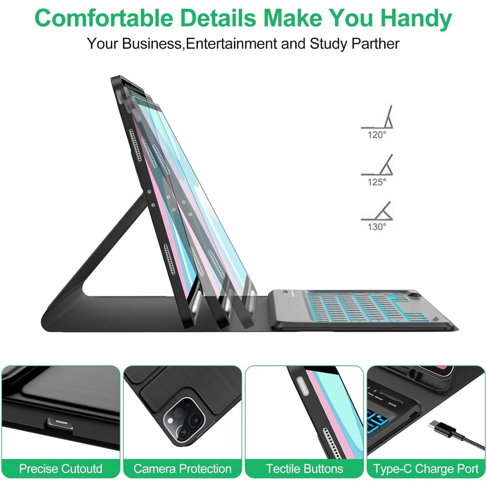 Keyboard Case & Mouse for iPad - Mini Wireless Mouse avaliação e preço