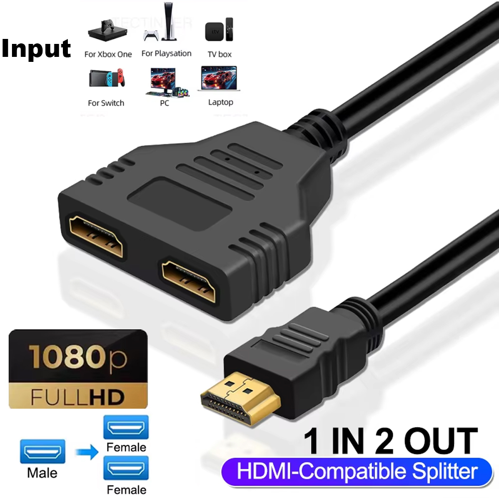 1080P 1 In 2 Out HDMI-compatib - Xbox Laptop Accessories avaliação e preço