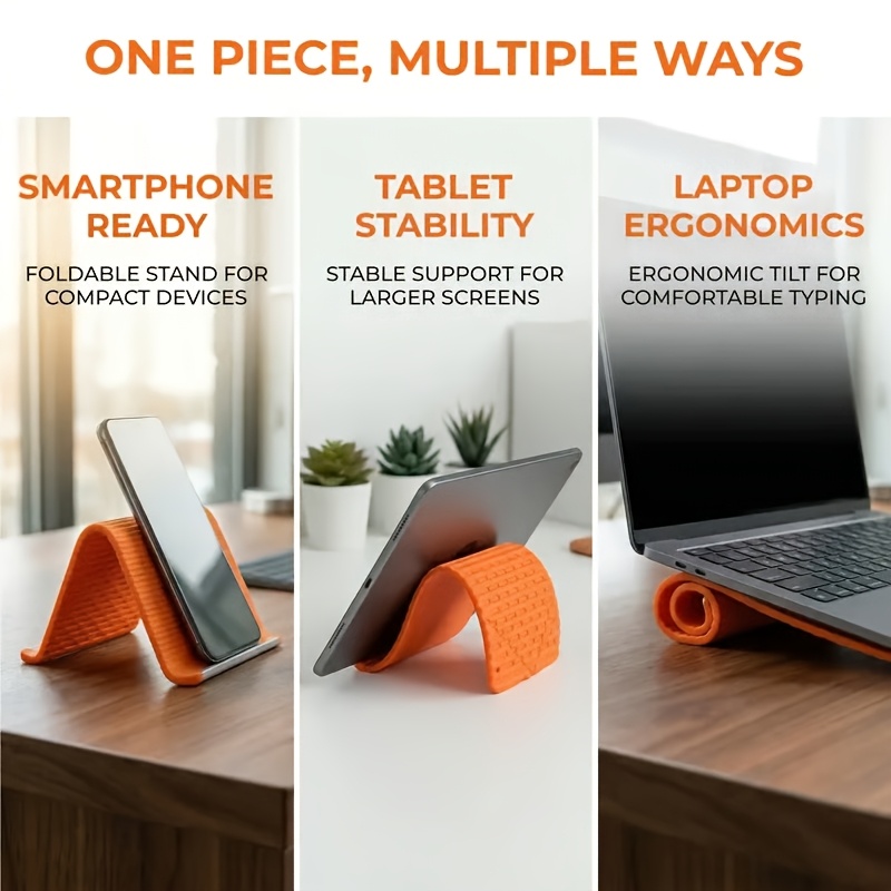 Flexible Folding Phone Holder  - Laptop Accessories Organizer avaliação e preço