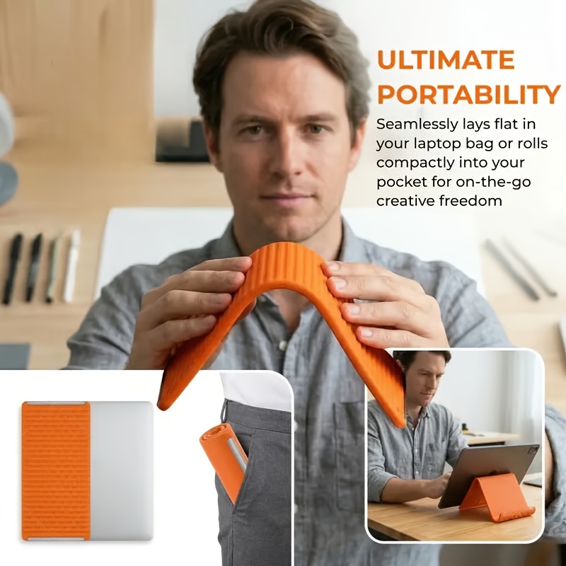 Flexible Folding Phone Holder  - Laptop Accessories Organizer avaliação e preço