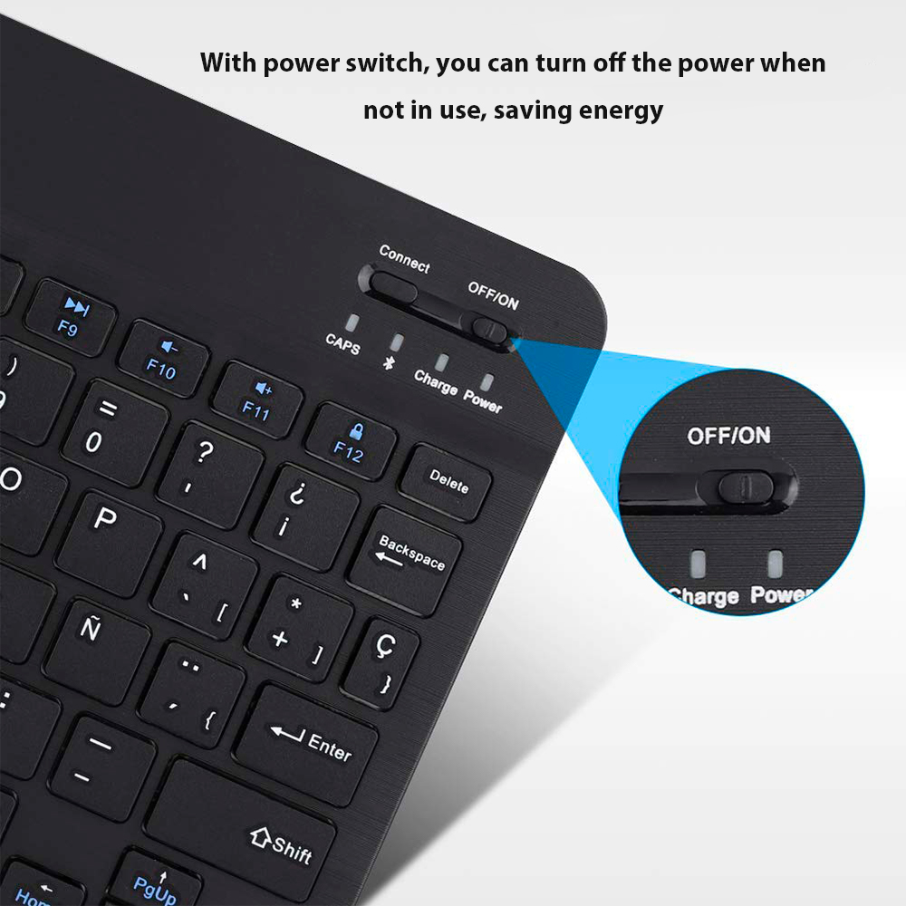 Bluetooth Wireless Keyboard Fo - Mini Wireless Mouse avaliação e preço