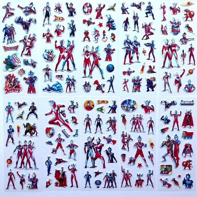 10pcs Cartoon Ultraman 3D Bubb - Laptop Accessories For Protection avaliação e preço