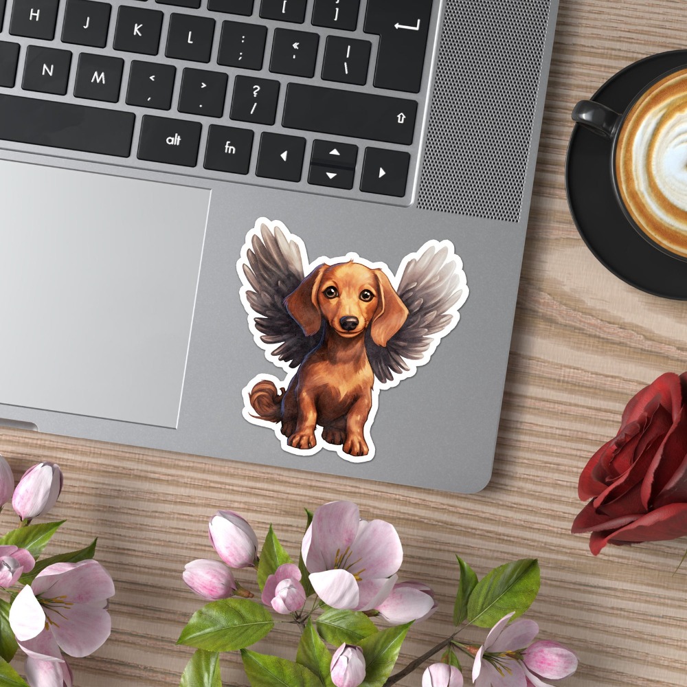 Dachshund Angel Vinyl New Must - Laptop Accessories You Must Have avaliação e preço