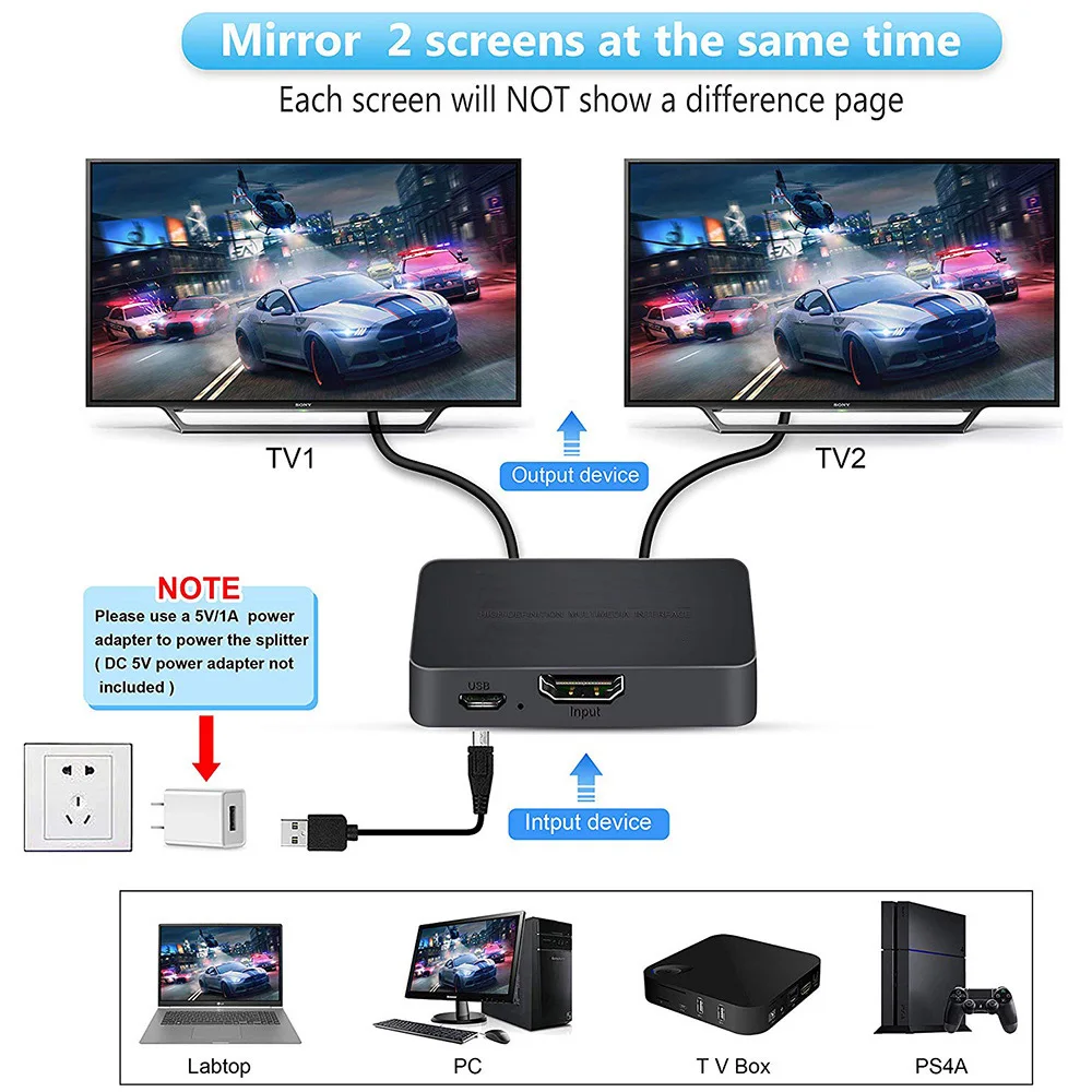 1 in 2 Out Video HDMI-compatib - Xbox Laptop Accessories avaliação e preço